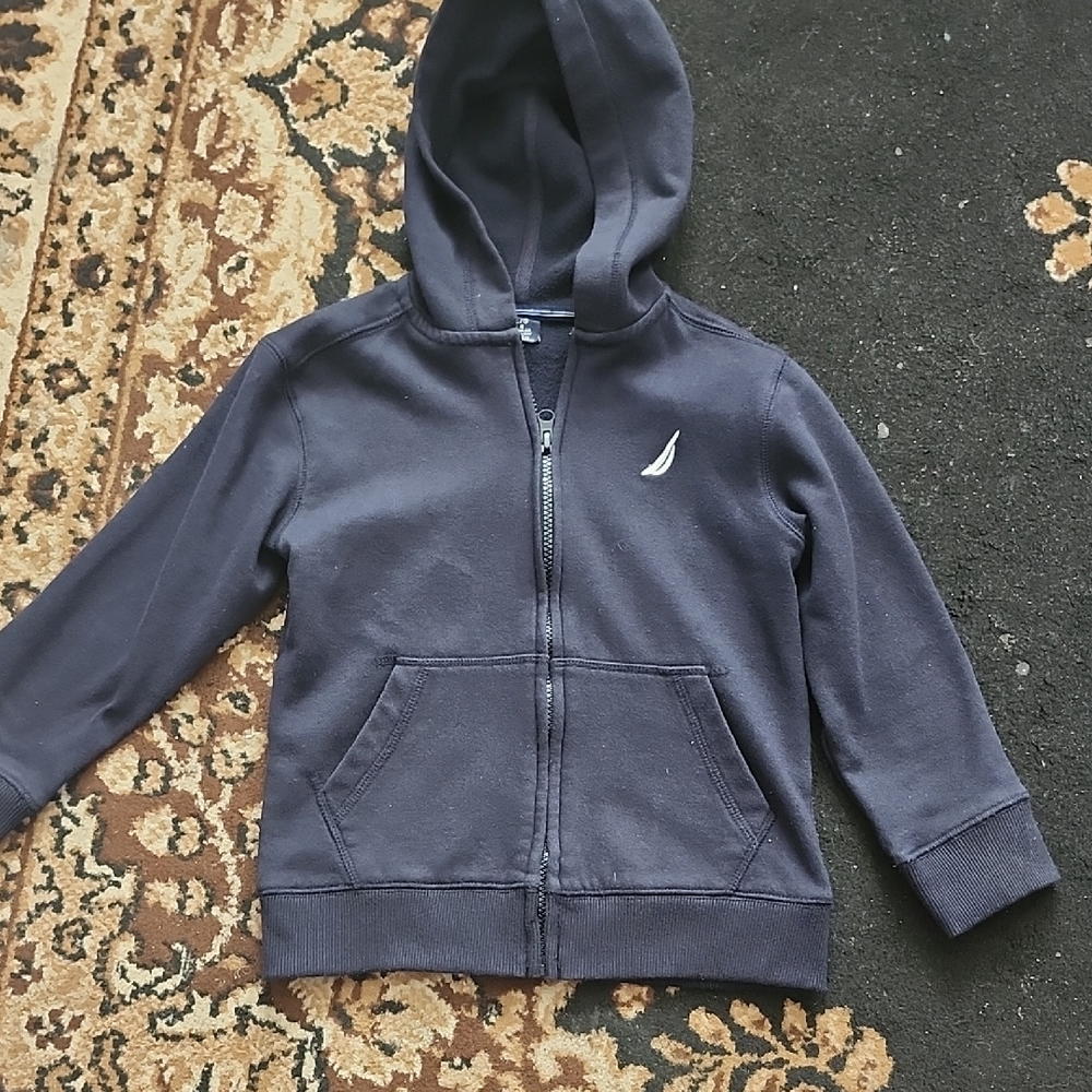 Nautica Boy's Dark Blue Sweater; 6 Large